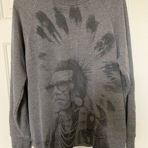 Oversized crew neck sweatshirt